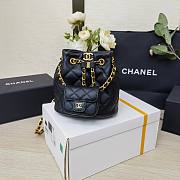 Colestore Chanel AS3947 Black Calfskin Backpack 17*16.5*12cm - 1