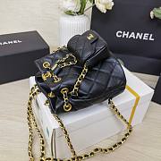 Colestore Chanel AS3947 Black Calfskin Backpack 17*16.5*12cm - 5