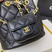Colestore Chanel AS3947 Black Calfskin Backpack 17*16.5*12cm - 2