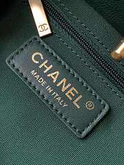Colestore Chanel AS3947 Green Calfskin Backpack - 17x16.5x12cm - 4