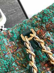 Colestore Chanel AS3947 Green Calfskin Backpack - 17x16.5x12cm - 2