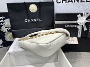 	 Colestore Chanel Hobo Handbag White Size 26x25x7.5cm - 3
