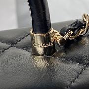 Colestore Chanel Mini Box Shiny Calfskin & Gold-Tone Metal Black 10.5×17×8cm - 2