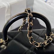 Colestore Chanel Mini Box Shiny Calfskin & Gold-Tone Metal Black 10.5×17×8cm - 4
