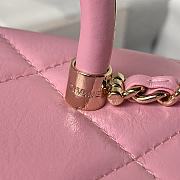 	 Colestore Chanel Mini Box Shiny Calfskin & Gold-Tone Metal Pink 10.5×17×8cm - 2