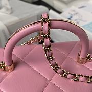 	 Colestore Chanel Mini Box Shiny Calfskin & Gold-Tone Metal Pink 10.5×17×8cm - 5