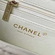	 Colestore Chanel Mini Box Shiny Calfskin & Gold-Tone Metal White 10.5×17×8cm - 2
