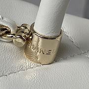 	 Colestore Chanel Mini Box Shiny Calfskin & Gold-Tone Metal White 10.5×17×8cm - 3