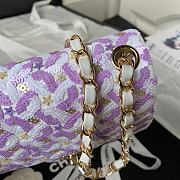 Chanel Mini Flap Bag Sequins & Ruthenium-Finish Metal Size 17cm - 3