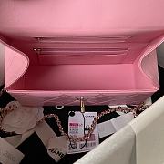	 Colestore Chanel AS4471 Small BOX Bag Shiny Calfskin & Gold-Tone Metal Pink - 4