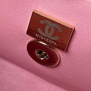 	 Colestore Chanel AS4471 Small BOX Bag Shiny Calfskin & Gold-Tone Metal Pink - 2