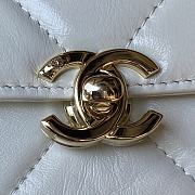 	 Colestore Chanel AS4471 Small BOX Bag Shiny Calfskin & Gold-Tone Metal White - 2