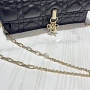 Colestore Miss Dior Chain Pouch Black Cannage Lambskin - 4