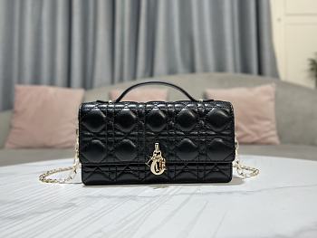 Colestore Miss Dior Mini Bag Black Cannage Lambskin 21 x 11.5 x 4.5