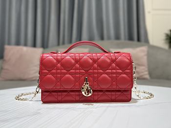 	 Colestore Miss Dior Mini Bag Red Cannage Lambskin 21 x 11.5 x 4.5