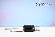 Chanel Cc Filigree Grained Round Clutch With Chain Bag Black A1 - 3