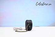 Chanel Cc Filigree Grained Round Clutch With Chain Bag Black A1 - 2
