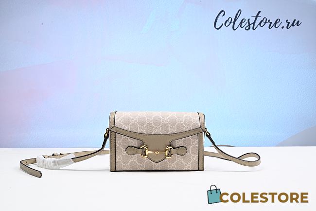 Colestore Gucci Horsebit 1955 Mini Bag GG Supreme 18cm - 1