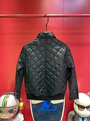 Colestore D&G Black Quilted Men Jacket With Metallic Logo Patch - 4
