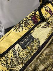 Colestore Yellow Multicolor Toile de Jouy Voyage Embroidery (36 x 27.5 x 16.5 cm) - 4