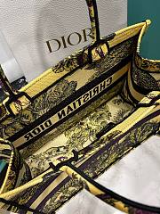 Colestore Yellow Multicolor Toile de Jouy Voyage Embroidery (36 x 27.5 x 16.5 cm) - 2