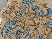  Colestore Dior - Medium Lady Bag Beige Calfskin Embroidered with Multicolor Beaded Floral Motif 24cm - 5
