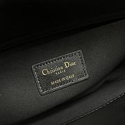 Colestore Dior Djoy Black Cannage Lambskin with Gold-Finish Butterfly Studs 26 x 13.5 x 5 cm - 5
