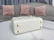 Colestore Lady Dior My ABC White Quilted-Effect Lambskin with Ornamental Motif - 5