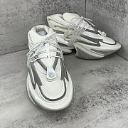 	 Colestore Balmain Black Unicorn Trainer In Neoprene And Leather White Size 35-45 - 2