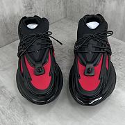 	 Colestore Balmain Black Unicorn Trainer In Neoprene And Leather Red Size 35-45 - 2