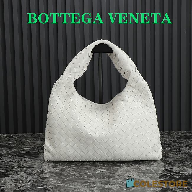 Colestore Bottega Veneta Medium White Small Hop Size 41×20.5×7.5 - 1