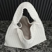 	 Colestore Bottega Veneta Large White Small Hop Size 54×24×13 - 3