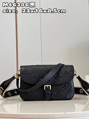 	 Colestore Louis Vuitton Diane M46386 Black Size 24 x 15 x 9 cm - 1