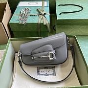 	 Colestore Gucci Horsebit 1955 Mini Shoulder Bag Grey - 1