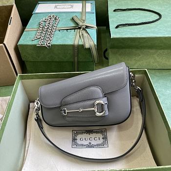 	 Colestore Gucci Horsebit 1955 Mini Shoulder Bag Grey