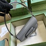 	 Colestore Gucci Horsebit 1955 Mini Shoulder Bag Grey - 4