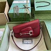 	 Colestore Gucci Horsebit 1955 Mini Shoulder Bag Red - 1