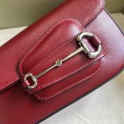	 Colestore Gucci Horsebit 1955 Mini Shoulder Bag Red - 2