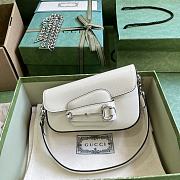 	 Colestore Gucci Horsebit 1955 Mini Shoulder Bag White - 1