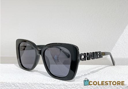 Colestore Chanel SunGlasses Women Black Logo  - 1