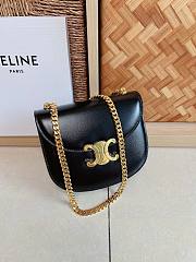 Colestore Celine Mini Triomphe Teen Besace Black Size 19x15x6cm  - 1