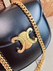 Colestore Celine Mini Triomphe Teen Besace Black Size 19x15x6cm  - 2