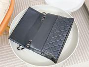 Colestore Chanel A07095 Black Flap CC Silver Chain Shoulder Bag 32x7.5x19cm - 5