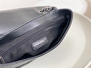 Colestore Chanel A07095 Black Flap CC Silver Chain Shoulder Bag 32x7.5x19cm - 4