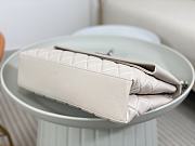 	 Colestore Chanel A07095 White Flap CC Silver Chain Shoulder Bag 32x7.5x19cm - 2