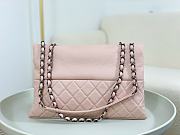 Colestore Chanel A07095 Pink Flap CC Silver Chain Shoulder Bag 32x7.5x19cm - 4