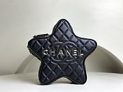 Colestore Chanel Star Handbag Metallic Lambskin & Gold-Tone Metal Black  - 1