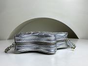 	 Colestore Chanel Star Handbag Metallic Lambskin & Gold-Tone Metal Silver - 3
