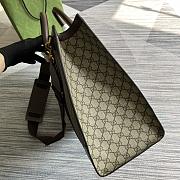 	 Colestore GUCCI Ophidia Supreme Large Leather Tote Bag 724665 Brown Size 43x35x18.5cm - 2