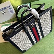 	 Colestore GUCCI Ophidia Supreme Large Leather Tote Bag 724665 Black Size 43x35x18.5cm - 2